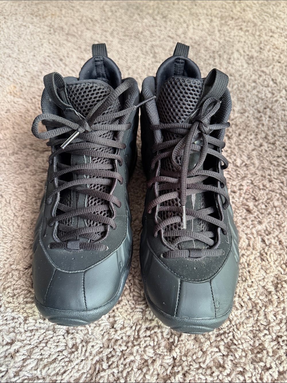 Nike Foamposite All-Black High-Top Sneakers 7